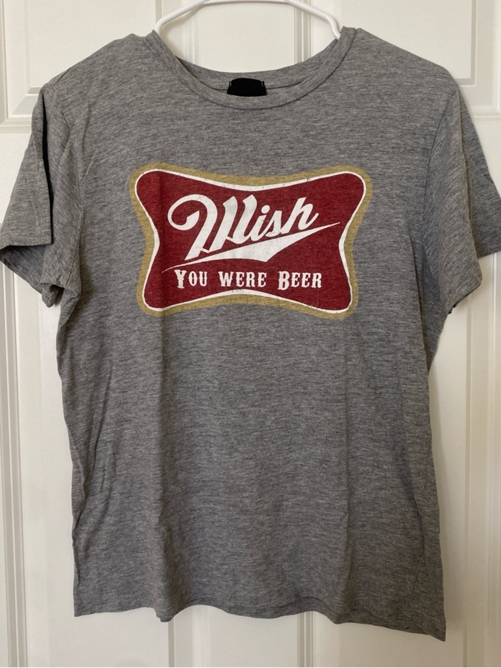 Gray 'Wish You Were Beer' Graphic Tee
